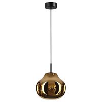 5097/4LA PENDANT ODL25 363 черный/золотой/металл/стекло Подвес LED 4W 4000K 388Лм VASO