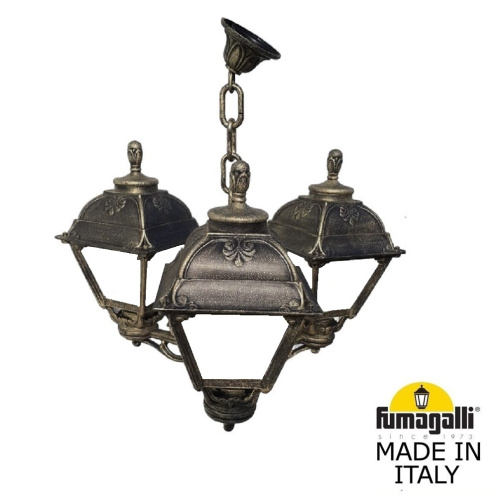 Fumagalli Подвесной уличный светильник (ЛЮСТРА) FUMAGALLI SICHEM/CEFA 3L U23.120.S30.BYE27
