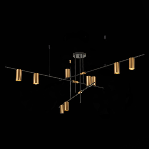 SL1206.402.09 Светильник потолочный ST-Luce Черный/Латунь GU10 9*7W SORMANO SL1206.402.09 Светильник потолочный ST-Luce Черный/Латунь GU10 9*7W SORMANO