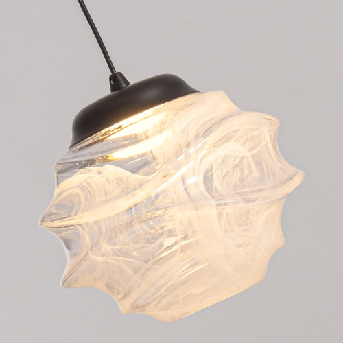 Подвесной светильник MD25030003-1A matt black/clear фото 3