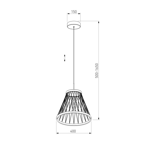 Подвесной светодиодный светильник 40016/1 LED коричневый фото 6