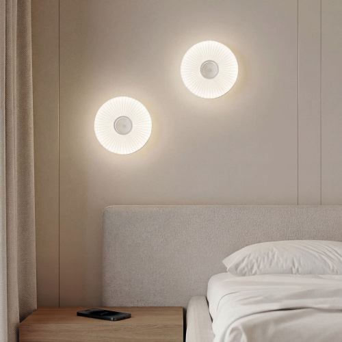 Настенный светодиодный светильник с тканевым рассеивателем 101002 LED фото 3 Настенный светодиодный светильник с тканевым рассеивателем 101002 LED фото 3