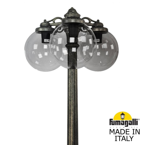 Fumagalli Садово-парковый фонарь FUMAGALLI RICU BISSO/G300 3L DN G30.157.S30.BZE27DN фото 2 Fumagalli Садово-парковый фонарь FUMAGALLI RICU BISSO/G300 3L DN G30.157.S30.BZE27DN фото 2