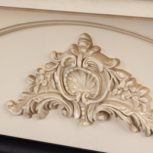 Каминокомплект ATHENA/АТЛАНТА Бежевый дуб с золотой патиной с очагом Электроочаг MAJESTIC LUX RC/МАДЖЕСТИК С ПУЛЬТОМ фото 7