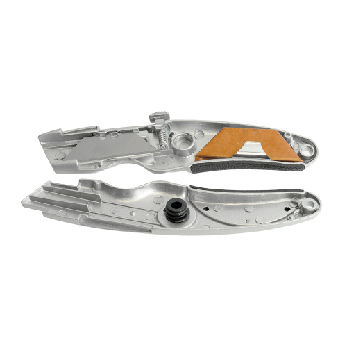 Нож строительно-монтажный с трапециевидным лезвием, 19 мм, 2 лезвия в рукоятке KMU-12-T фото 9