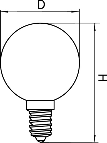 933824 Лампа энергосберегающая LED FILAMENT 220V G50 E27 6W=65W 400-430LM 360G CL 4000K 30000H фото 2