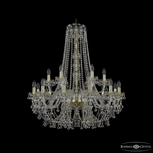 Люстра хрустальная 1409/12+6/300/h-95 G Люстра хрустальная 1409/12+6/300/h-95 G