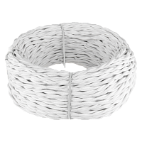 Ретро кабель витой  3х2,5 белый 50 м W6453601