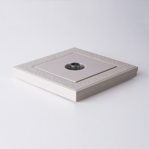 ТВ розетка проходная (слоновая кость) W1184003 фото 4