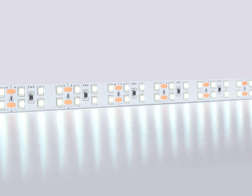 Светодиодная лента двухрядная 24В 2835 204Led 20Вт/м 6500K IP20 5м фото 2 Светодиодная лента двухрядная 24В 2835 204Led 20Вт/м 6500K IP20 5м фото 2