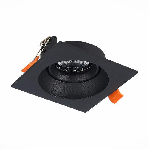 ST208.418.01 Св-к встр. Черный GU10 1*50W  L94xW94xH40 220V Без ламп Встраиваемые светильники фото 5