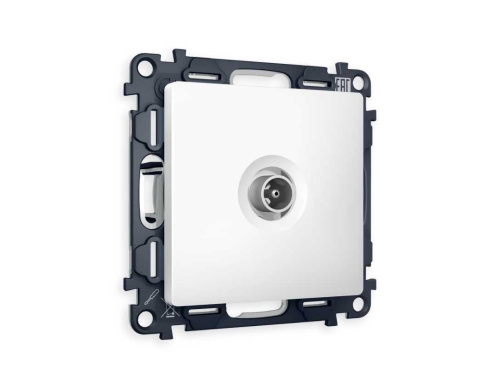 Комплект механизма TV розетки оконечной AMBRELLA VOLT ALFA Белый матовый 50-870 MHz 1dB QUANT (AP1330, VM202) MA133010 Комплект механизма TV розетки оконечной AMBRELLA VOLT ALFA Белый матовый 50-870 MHz 1dB QUANT (AP1330, VM202) MA133010