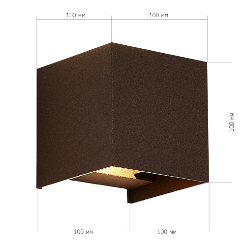SL9513.601.01 Светильник уличный настенный ST-Luce кортен/кортен LED 1*10W 2700K BRIK фото 3