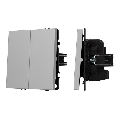 Механизм выключателя двухклавишный перекрёстный SWT-NOBE-MKX2-SFPL-IS (230V, 10A) Arlight 061794 Механизм выключателя двухклавишный перекрёстный SWT-NOBE-MKX2-SFPL-IS (230V, 10A) Arlight 061794