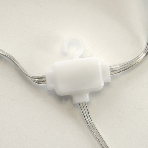 Светодиодная гирлянда Feron CL28 занавес Водопад  3*3м  + 3м 230V синий с контроллером, c питанием от сети, белый шнур фото 5