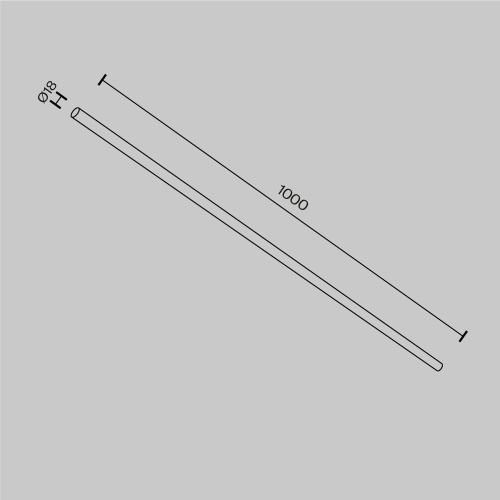 Комплектующие для систем освещения с токоведущими элементами Technical CA001-L1000-B фото 2