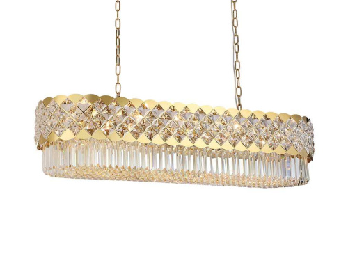 Подвесная люстра Newport 8300/120 oval gold polished М0070639 Подвесная люстра Newport 8300/120 oval gold polished М0070639