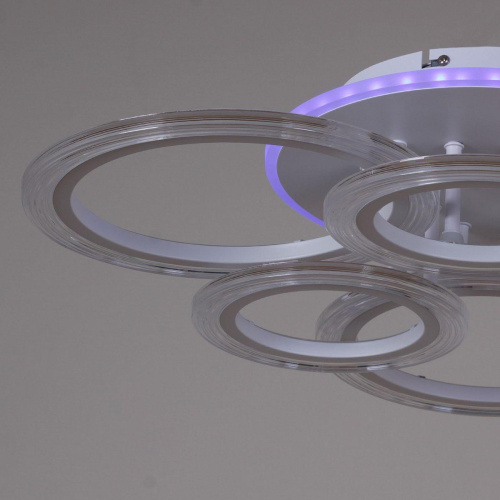 Потолочная светодиодная люстра Reluce 09812-3.3-3+3A WH (RGB) фото 6 Потолочная светодиодная люстра Reluce 09812-3.3-3+3A WH (RGB) фото 6