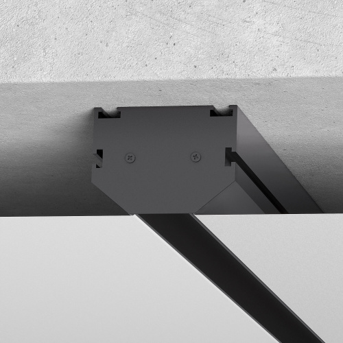 Slim Magnetic Комплект заглушек для шинопровода в натяжной потолок: торцевая и внутренняя черный 85233/00 фото 2