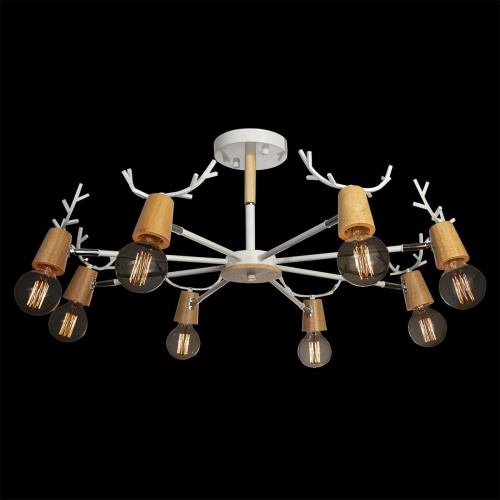 10024/8 White Люстра на штанге LOFT IT Sven фото 2 10024/8 White Люстра на штанге LOFT IT Sven фото 2