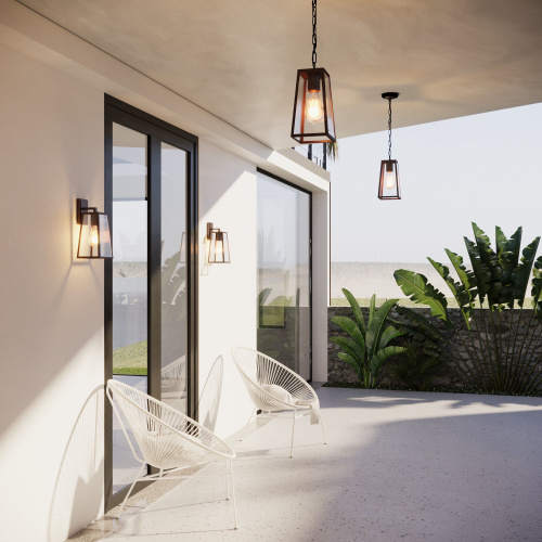 Уличный настенный светильник Germes D IP33 GL 1015D чёрный фото 5 Уличный настенный светильник Germes D IP33 GL 1015D чёрный фото 5