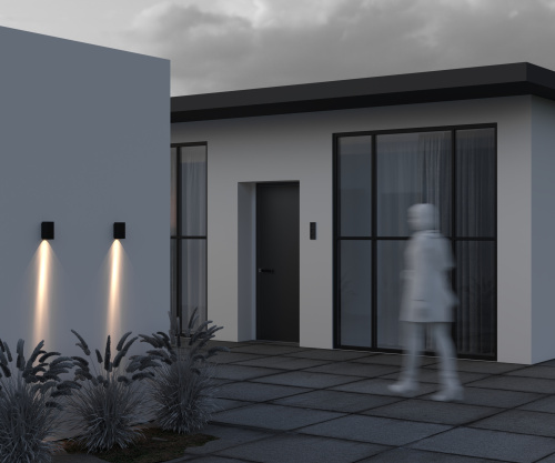 Уличный настенный светильник Outdoor O505WL-L3B3K фото 3