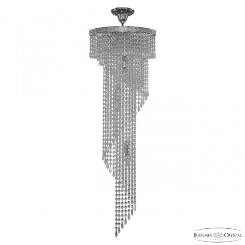 Люстра спираль хрустальная 83113/35IV-100 Ni Bohemia Ivele Crystal (Богемия Ивеле Кристалл)