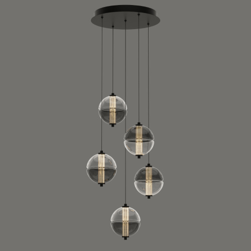 Подвесной светильник MD24022079-5A black/smoky фото 4