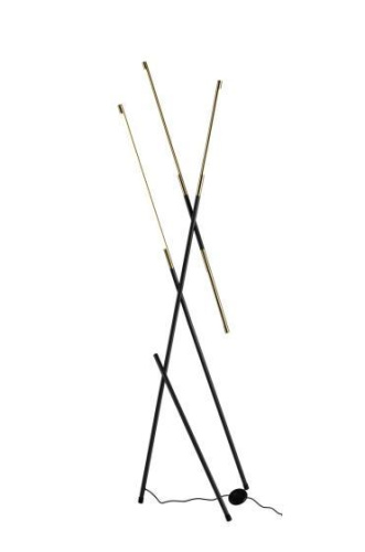 Торшер Alfa Light F3924-39 black+gol d 28W 50*45*16 5