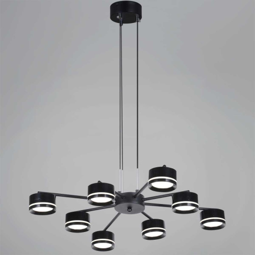 Подвесная люстра Reluce 19490-0.4-4+4 Black Подвесная люстра Reluce 19490-0.4-4+4 Black