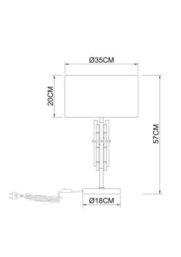 Настольная лампа Arte Lamp Taygeta A4097LT-1CC фото 2 Настольная лампа Arte Lamp Taygeta A4097LT-1CC фото 2