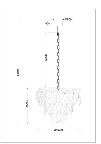 Подвесная люстра Arte Lamp Kapri A4078LM-6GO фото 2