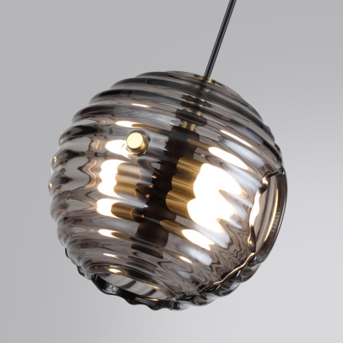 5041/12L L-VISION ODL24 531 черн./золото/дымчатый/металл/стеко Подвес LED 12W 4000К 1526Лм TRONI фото 5