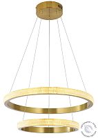 Люстра подвесная каскадная бронза LED 63Вт D40+60см Zortes LIDIA ZRS.30110.63