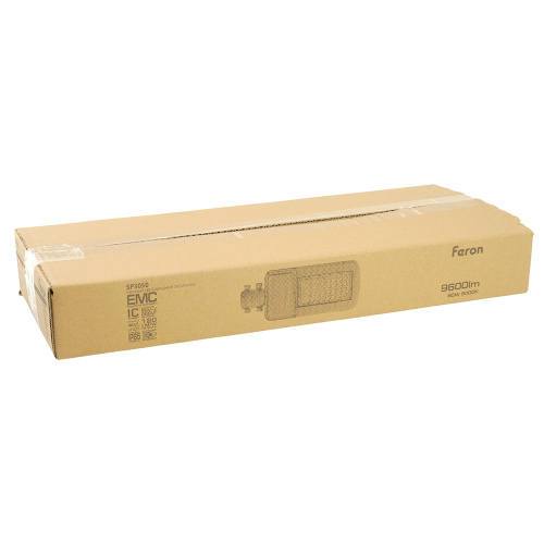 Светодиодный уличный консольный светильник Feron SP3050 80W 5000K 230V, серый фото 2