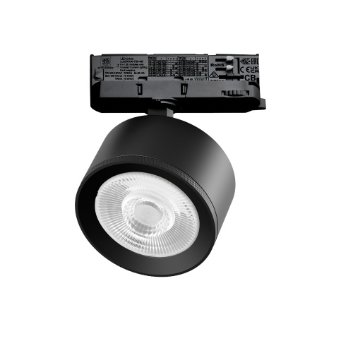 A5537QT60G Светильник ALTA PRO для трековой системы Quattro LED 15W 1700LM 60G ЧЕРНЫЙ 3000K с адаптером (215537 + 594037 + 215504)