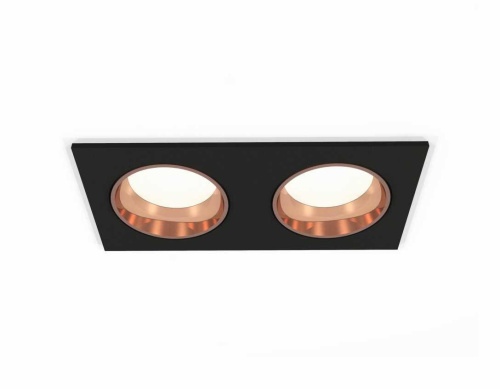 Комплект встраиваемого светильника Ambrella light Techno Spot XC6526005 SBK/PPG черный песок/золото розовое полированное (C6526, N6114)