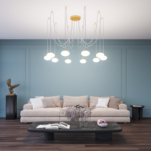 Citilux ATMAN SMART CL226A093 LED RGB Умная подвесная люстра Бронза фото 2 Citilux ATMAN SMART CL226A093 LED RGB Умная подвесная люстра Бронза фото 2