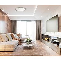 7643/DL COLOR SN 146 Светильник пластик/белый/прозрачный LED 48Вт 4000К D405 IP43 DEPAX