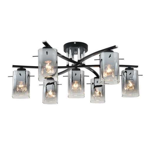 Потолочный светильник Escada 1101/7P E27*40W Black Потолочный светильник Escada 1101/7P E27*40W Black