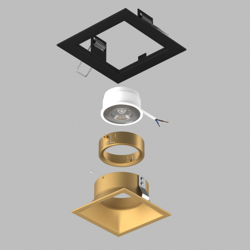 Комплект со светильником Lightstar Domino Quadro (214517+214503+214003) D51703GMOD фото 2