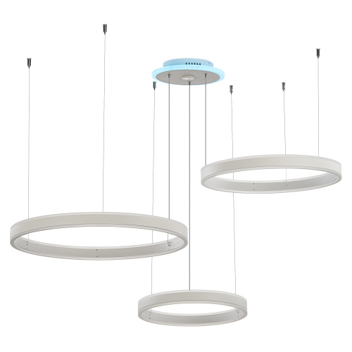 Citilux Дуэт Смарт CL719A700 RGB Умная подвесная люстра Белая фото 2 Citilux Дуэт Смарт CL719A700 RGB Умная подвесная люстра Белая фото 2