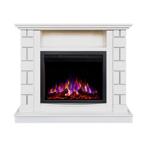 Электрокамин RealFlame Edward WT молочный с очагом Saphir 25,5 фото 2 Электрокамин RealFlame Edward WT молочный с очагом Saphir 25,5 фото 2