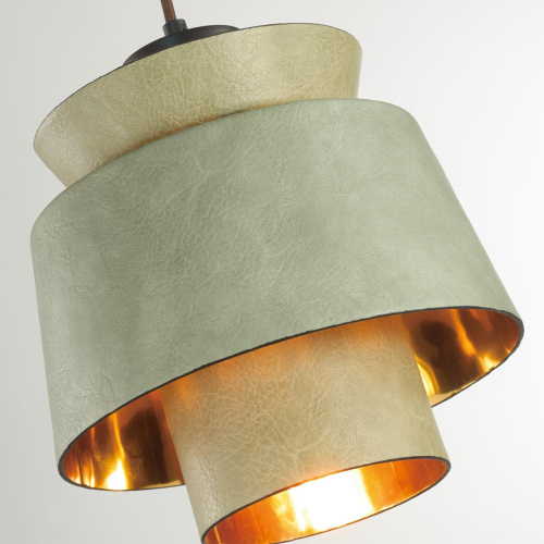 4992/1A PENDANT ODL23 381 зеленый/золотой/металл/экокожа Подвес E27 60W KRESSA фото 6 4992/1A PENDANT ODL23 381 зеленый/золотой/металл/экокожа Подвес E27 60W KRESSA фото 6