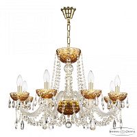 Люстра 5402/8/240 G Amber/M-1F Bohemia Ivele Crystal (Богемия Ивеле Кристалл)