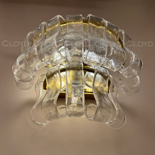 Бра Cloyd NAMASTE W3 / выс. 20 см - латунь - прозрачн.стекло (арт.20487) фото 4 Бра Cloyd NAMASTE W3 / выс. 20 см - латунь - прозрачн.стекло (арт.20487) фото 4