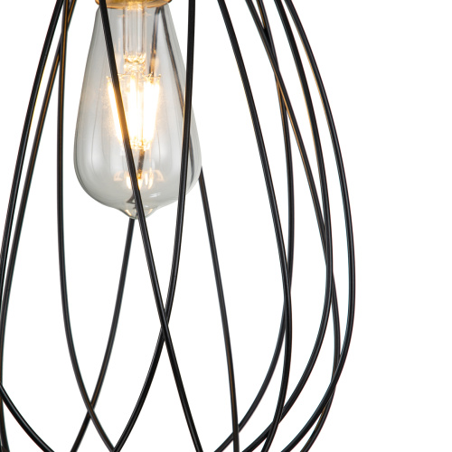 Подвесной светильник Escada 10180/1S E27*60W Black/Brass фото 4