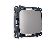 Комплект механизма 1-кл проходного выключателя AMBRELLA VOLT OMEGA Сталь матовый QUANT (OP5010, VM105) MO501020