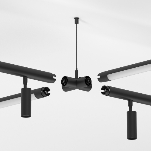 Module System Набор подвеса Х-образный с питанием (черный) 85190/00 фото 3 Module System Набор подвеса Х-образный с питанием (черный) 85190/00 фото 3