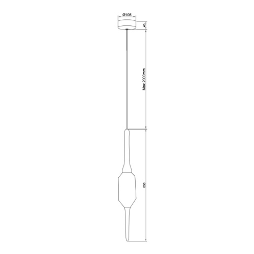 Подвесной светильник Pleiade Black FL1224-1P фото 3